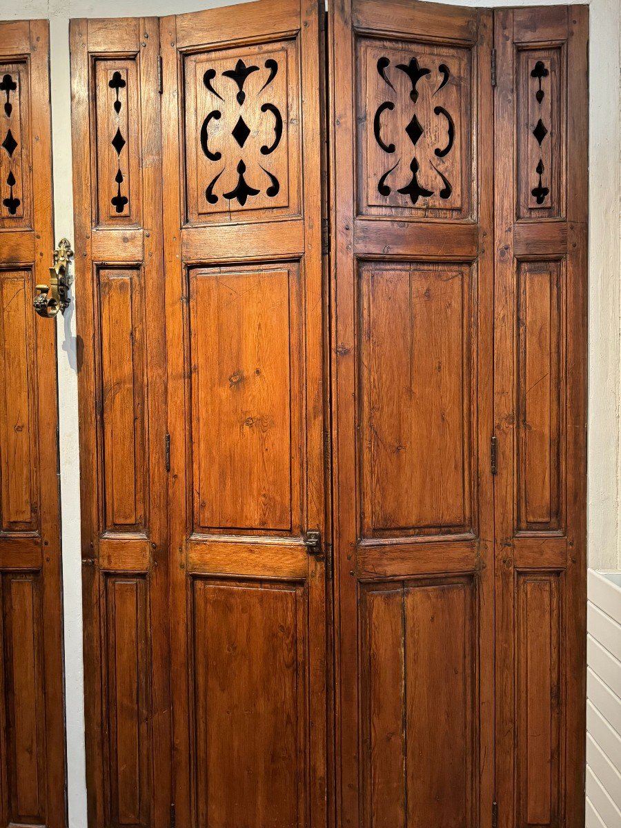 Paire de volets d'intérieur en bois , France, Vers 1830-photo-3
