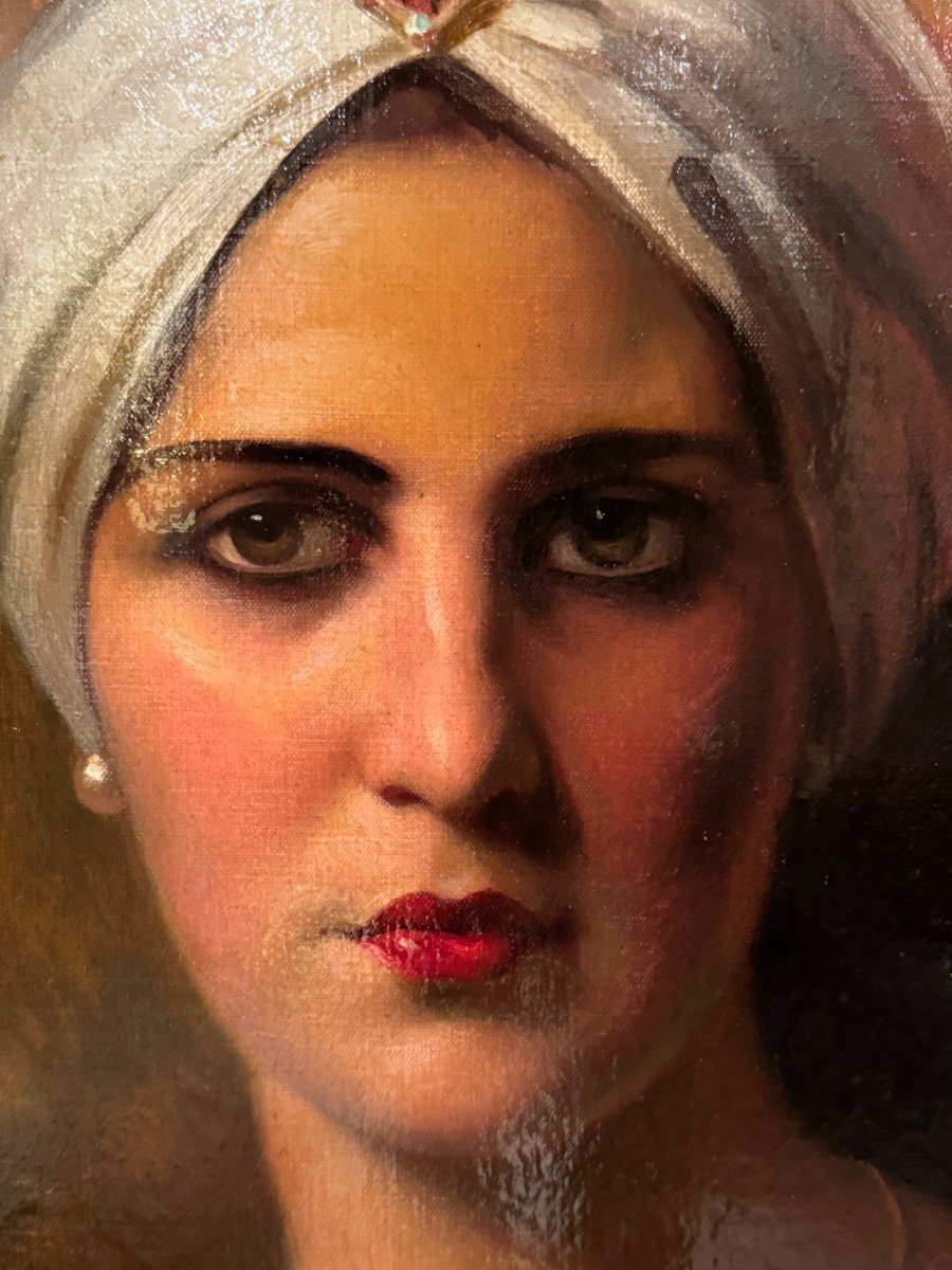Portrait d'une jeune femme en orientale, France, Vers 1930-photo-4