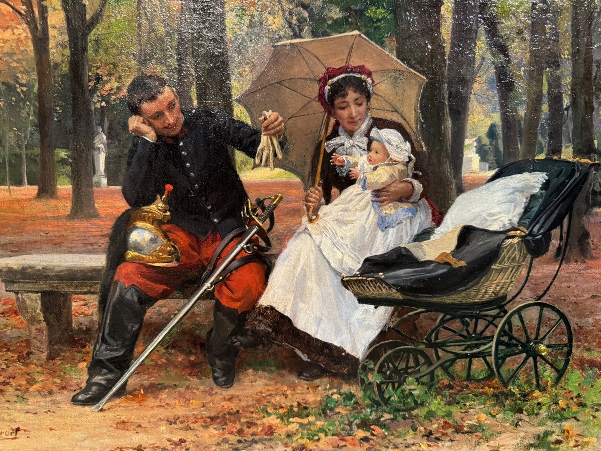 " A Moment Of Relaxation In The Park",  Eugène Girardet, 1853-1907-photo-6