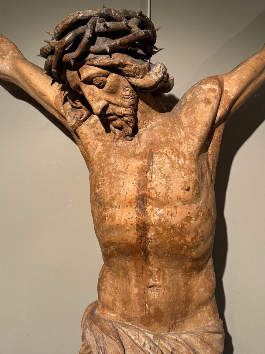 Très grand Christ en croix, Italie(?), Fin 17e s.-photo-2