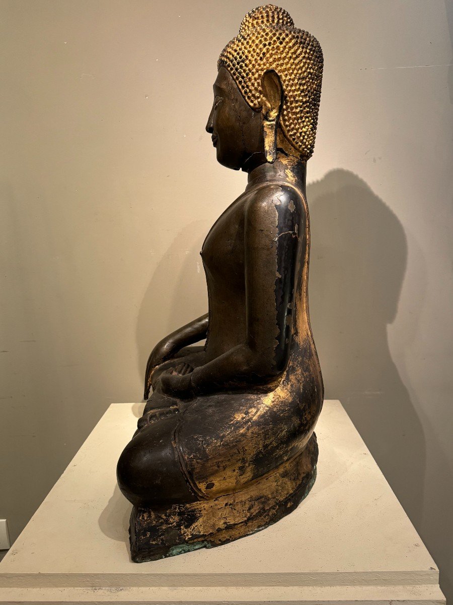 Large Bronze Buddha, Ayuthaya, 17th C.-photo-5