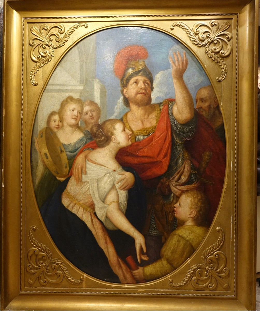 "coriolanus And Veturia", German School, Circa 1750
