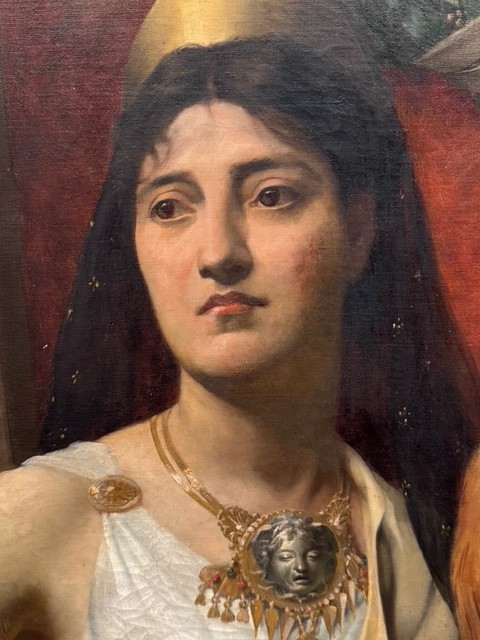 Portrait Of An Actress In Antiquity, Louis Desmarest, Circa 1890-1900-photo-2