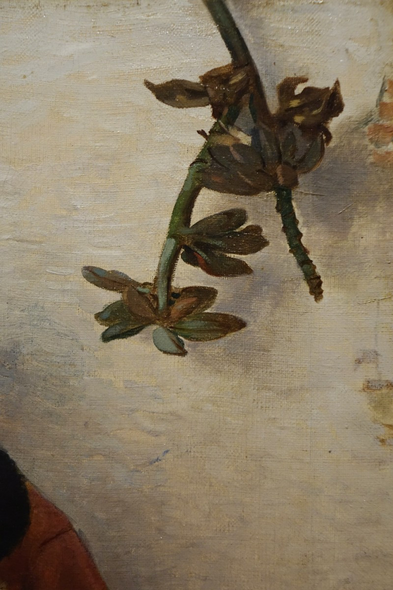 "Vendeuse de fruits et légumes en Orient", Emile CHARLET, 1877?-photo-1