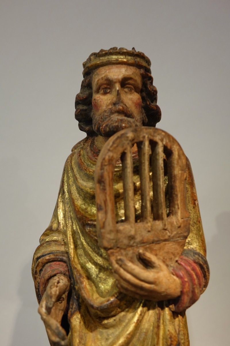 Noé et le roi David, Flandres, début du 16e s.-photo-2