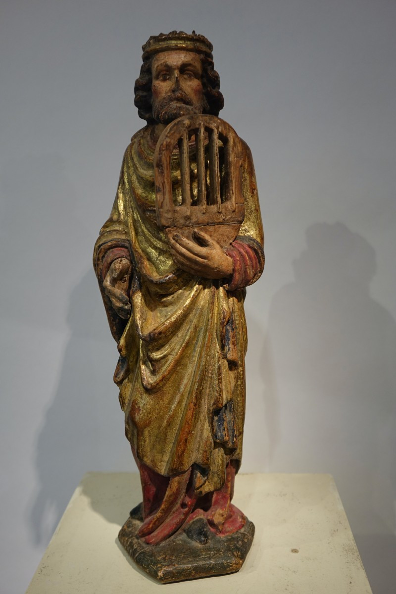 Noé et le roi David, Flandres, début du 16e s.-photo-1