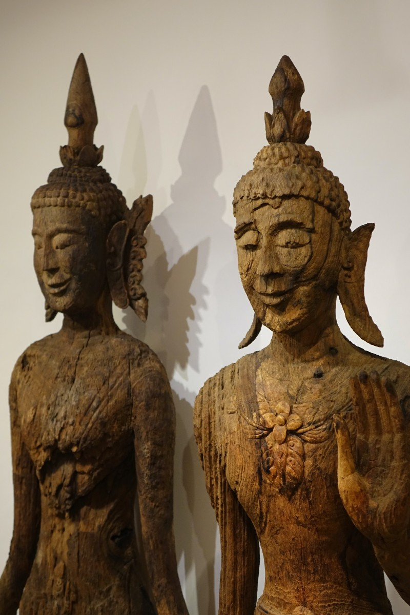 Two Very Large Buddhas, Laos, Luang Prabang, 17th-18th Century.-photo-2