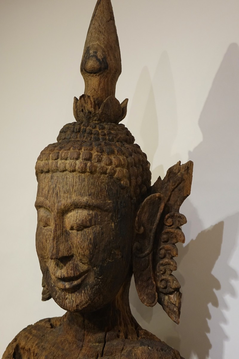 A Very Large Buddha, Laos, Luang Prabang, 17th-18th Century.-photo-4