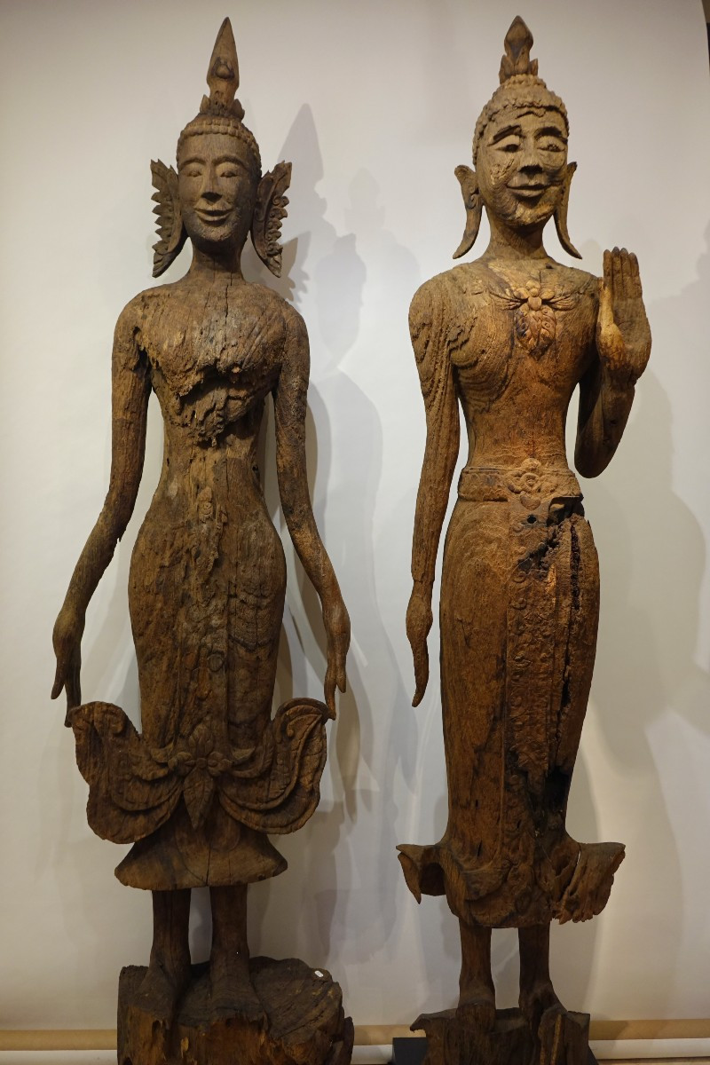 Two Very Large Buddhas, Laos, Luang Prabang, 17th-18th Century.