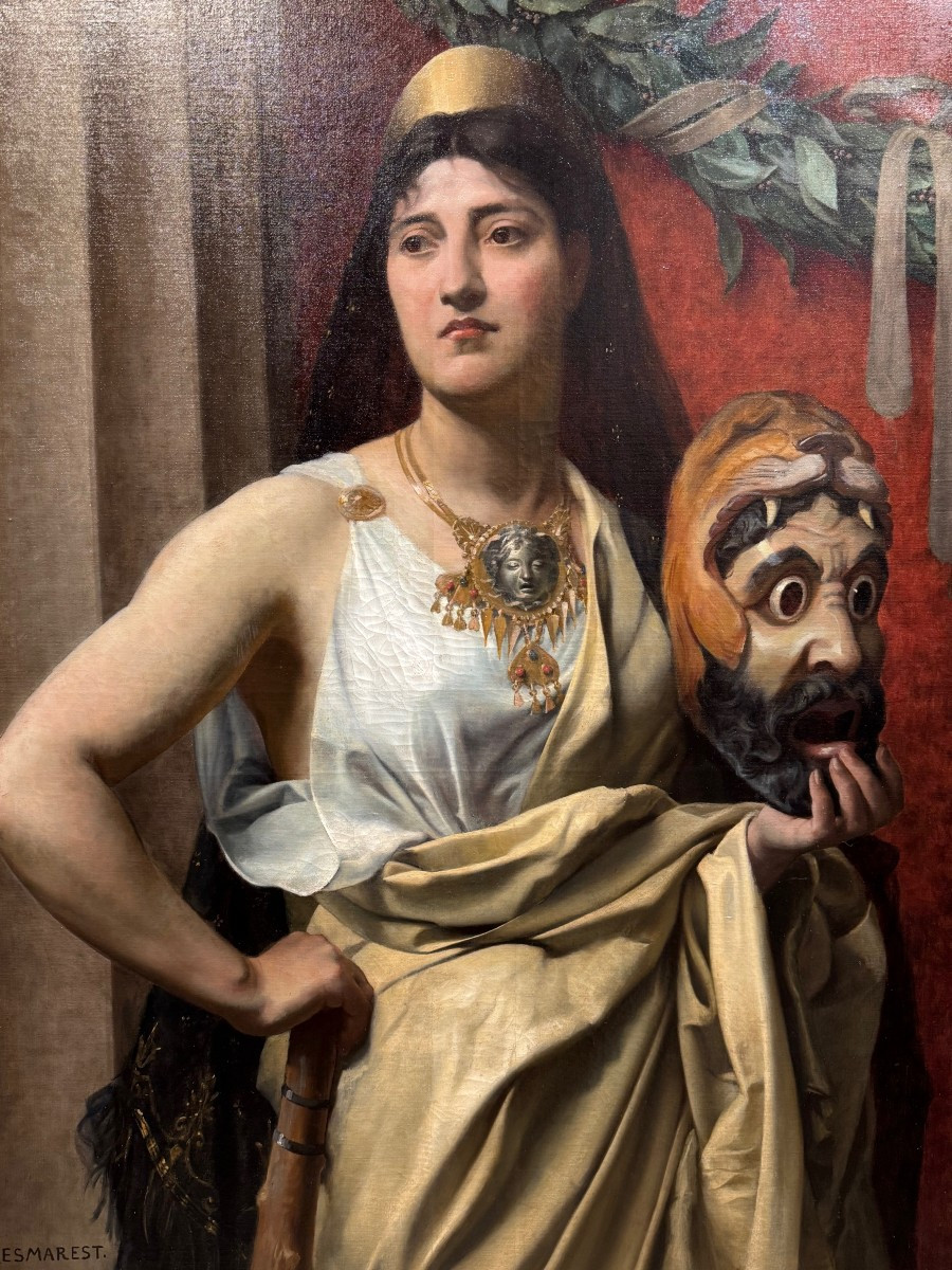 "omphale, Queen Of Lydia", Louis Desmarest, Late 19th Century.-photo-2