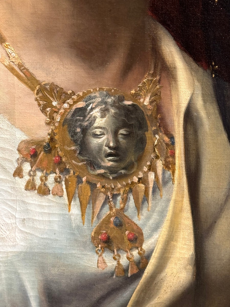 "omphale, Queen Of Lydia", Louis Desmarest, Late 19th Century.-photo-4