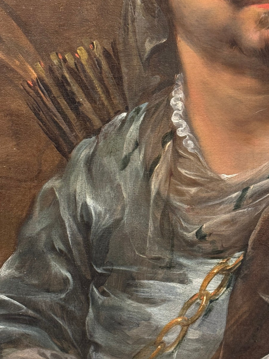 "Homme habillé à l'orientale portant un carquois", Hollande 17e s.-photo-3