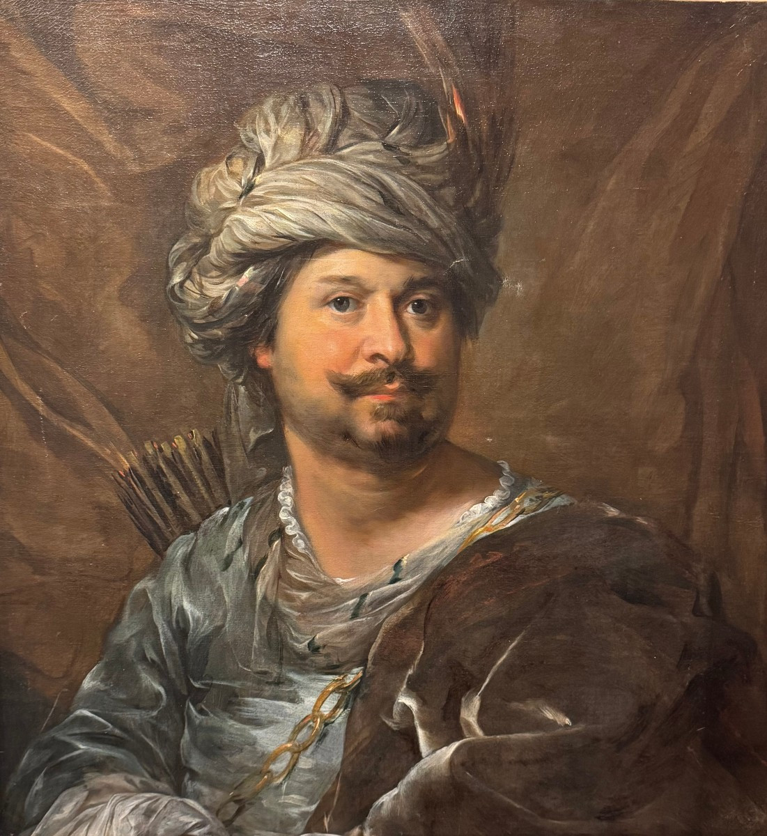 "Homme habillé à l'orientale portant un carquois", Hollande 17e s.-photo-2