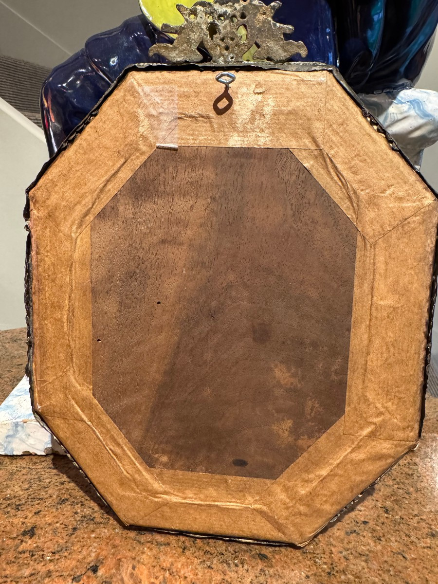 Vierge à l'Enfant , gouache sur parchemin, France,17e s.-photo-1