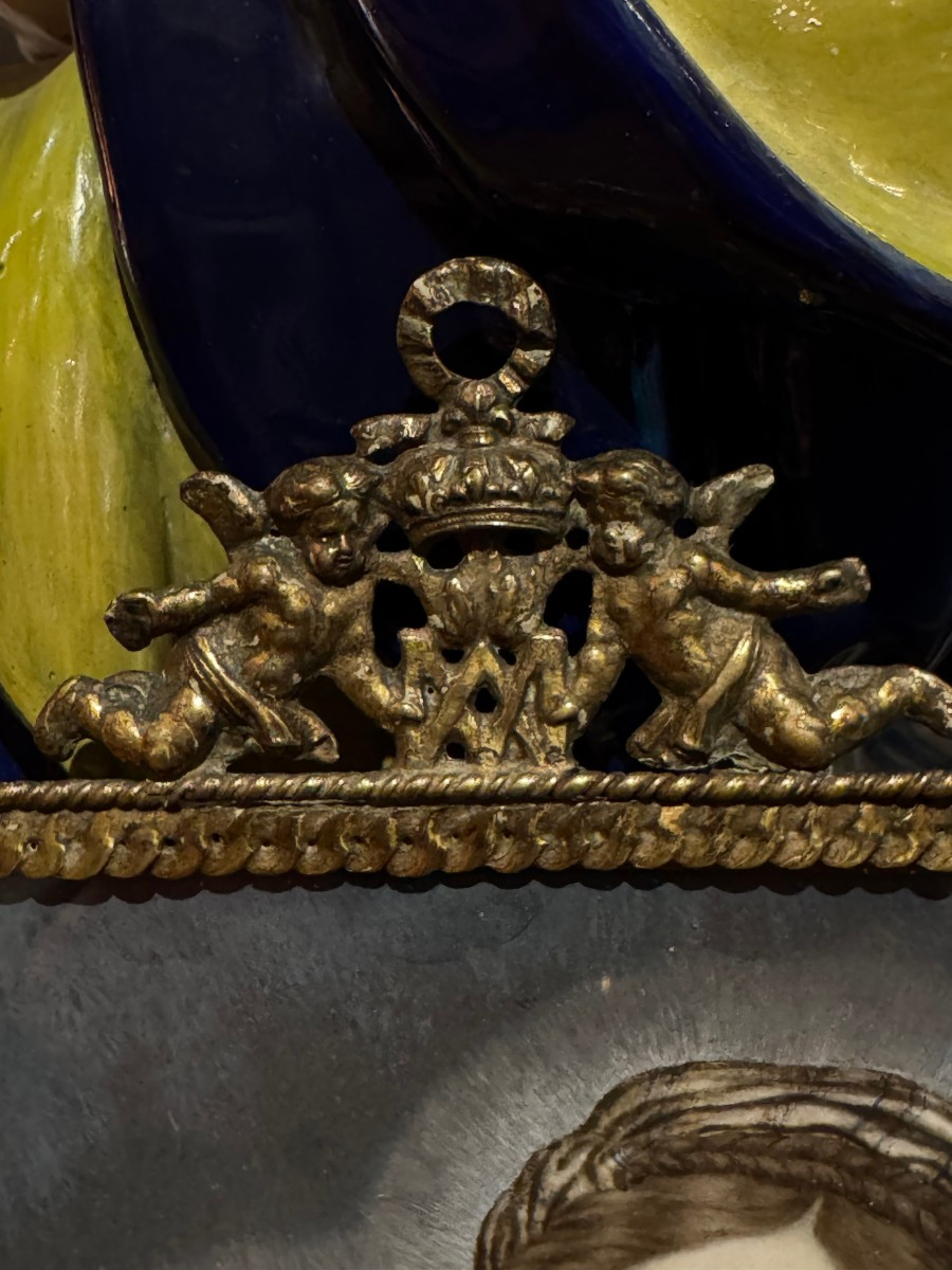 Vierge à l'Enfant , gouache sur parchemin, France,17e s.-photo-3