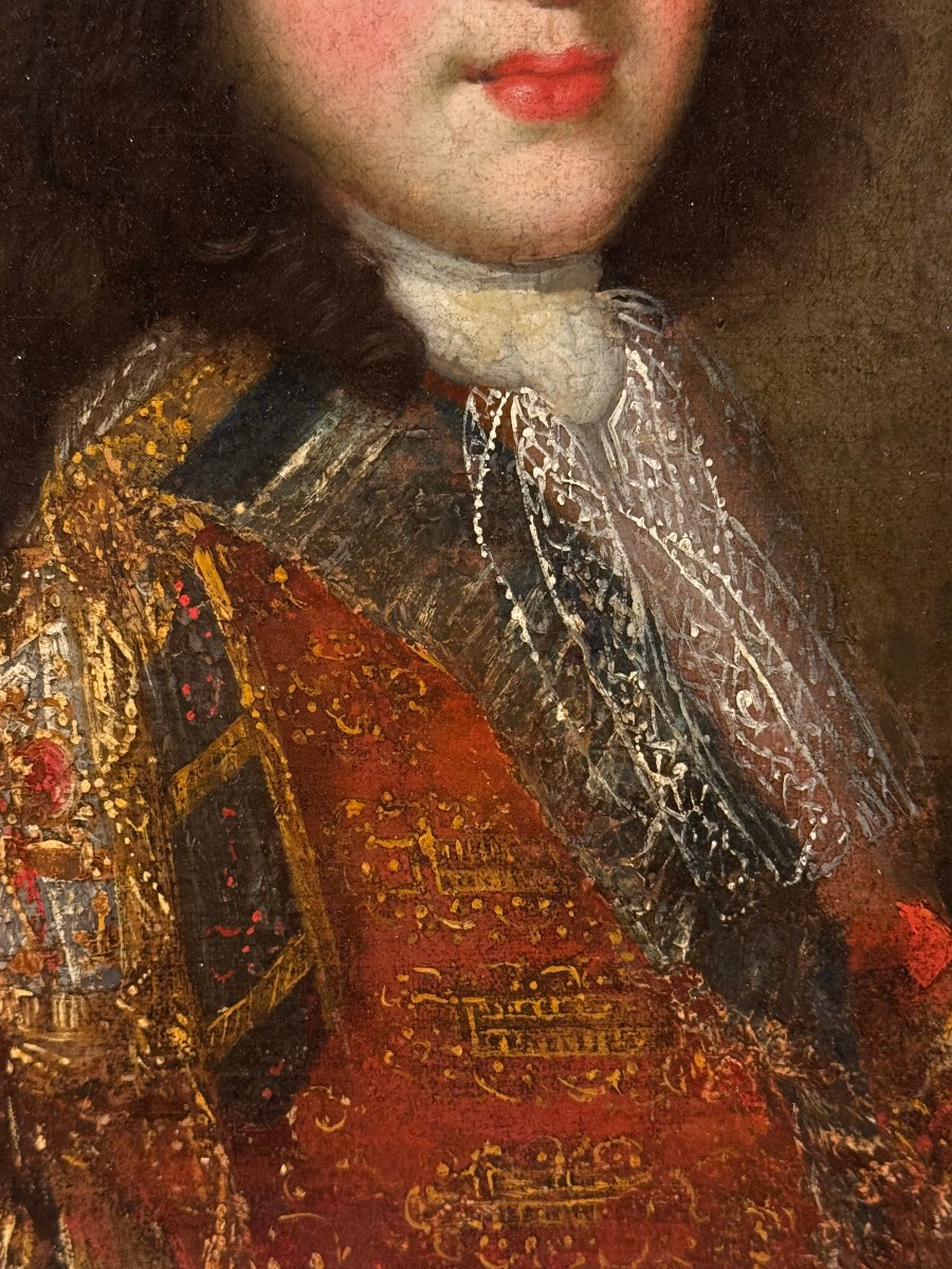 Portrait du Duc de Bourgogne? , F. de TROY ? école Française, fin du 17e s.-photo-4
