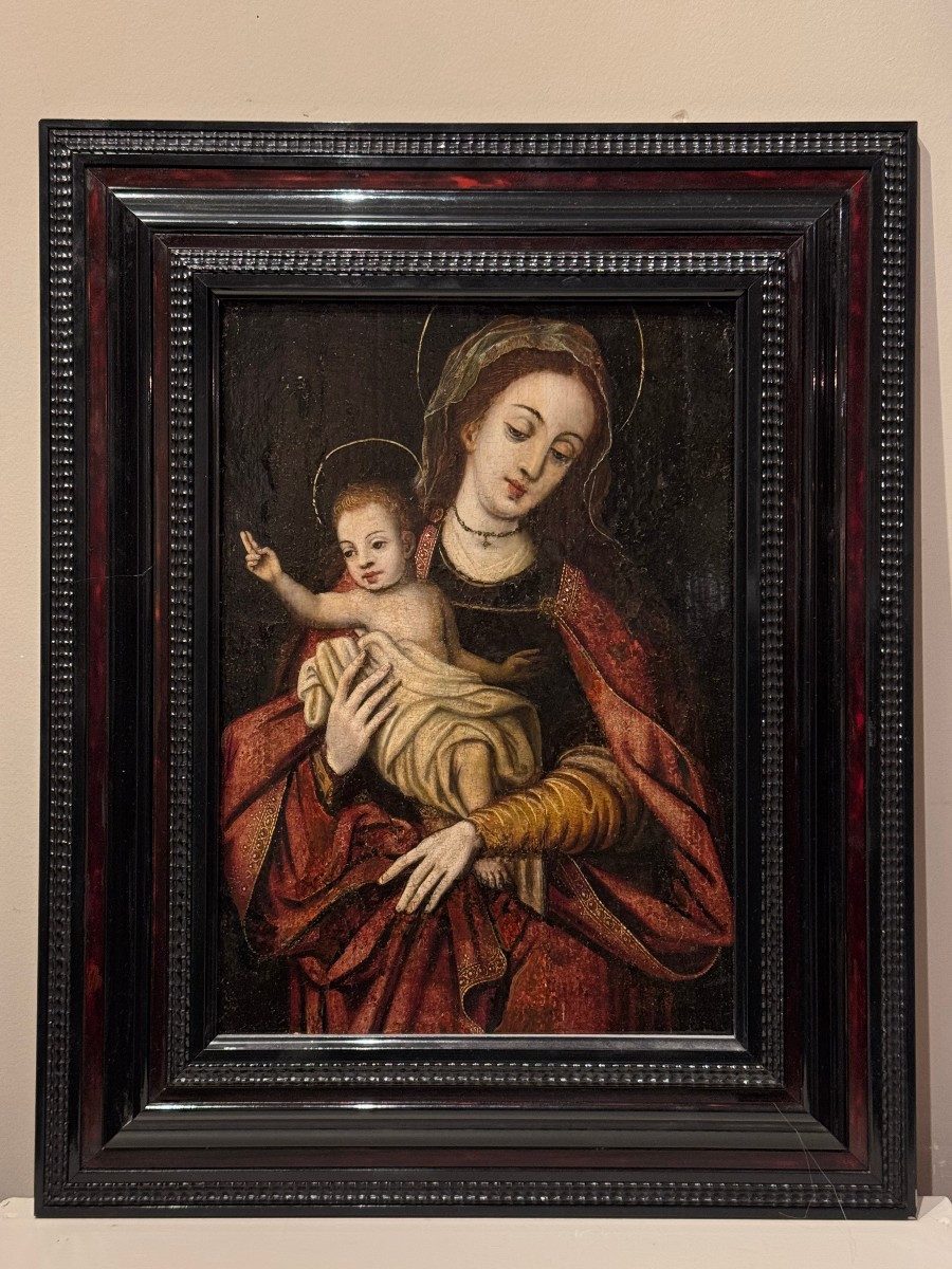 Virgin And Child, Northern France Or Flanders, Early 17th Century.-photo-3