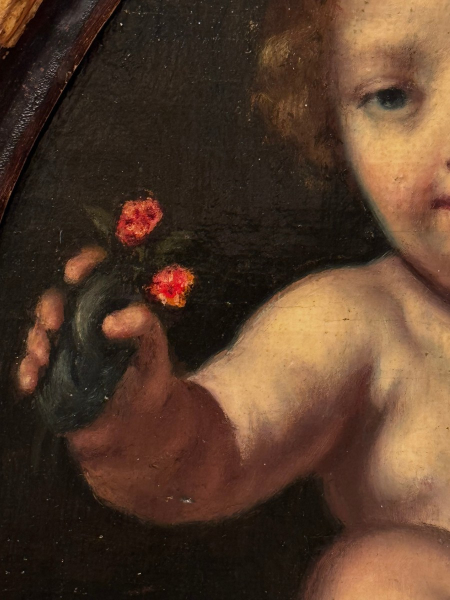 Vierge à l'Enfant , école Française, 18e s.-photo-4