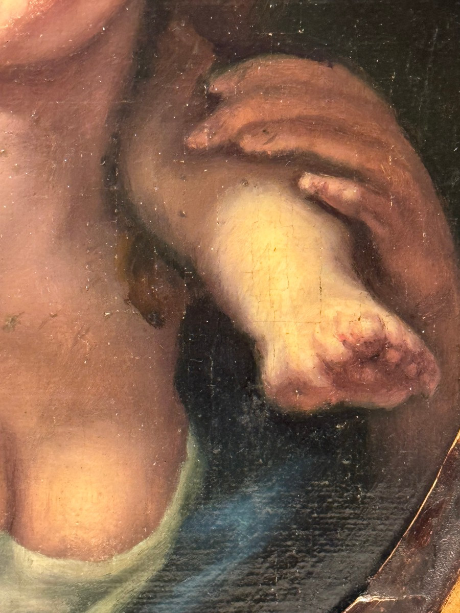 Vierge à l'Enfant , école Française, 18e s.-photo-1