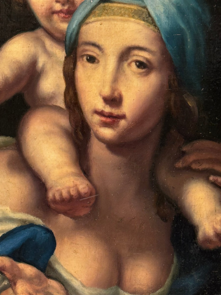Vierge à l'Enfant , école Française, 18e s.-photo-2