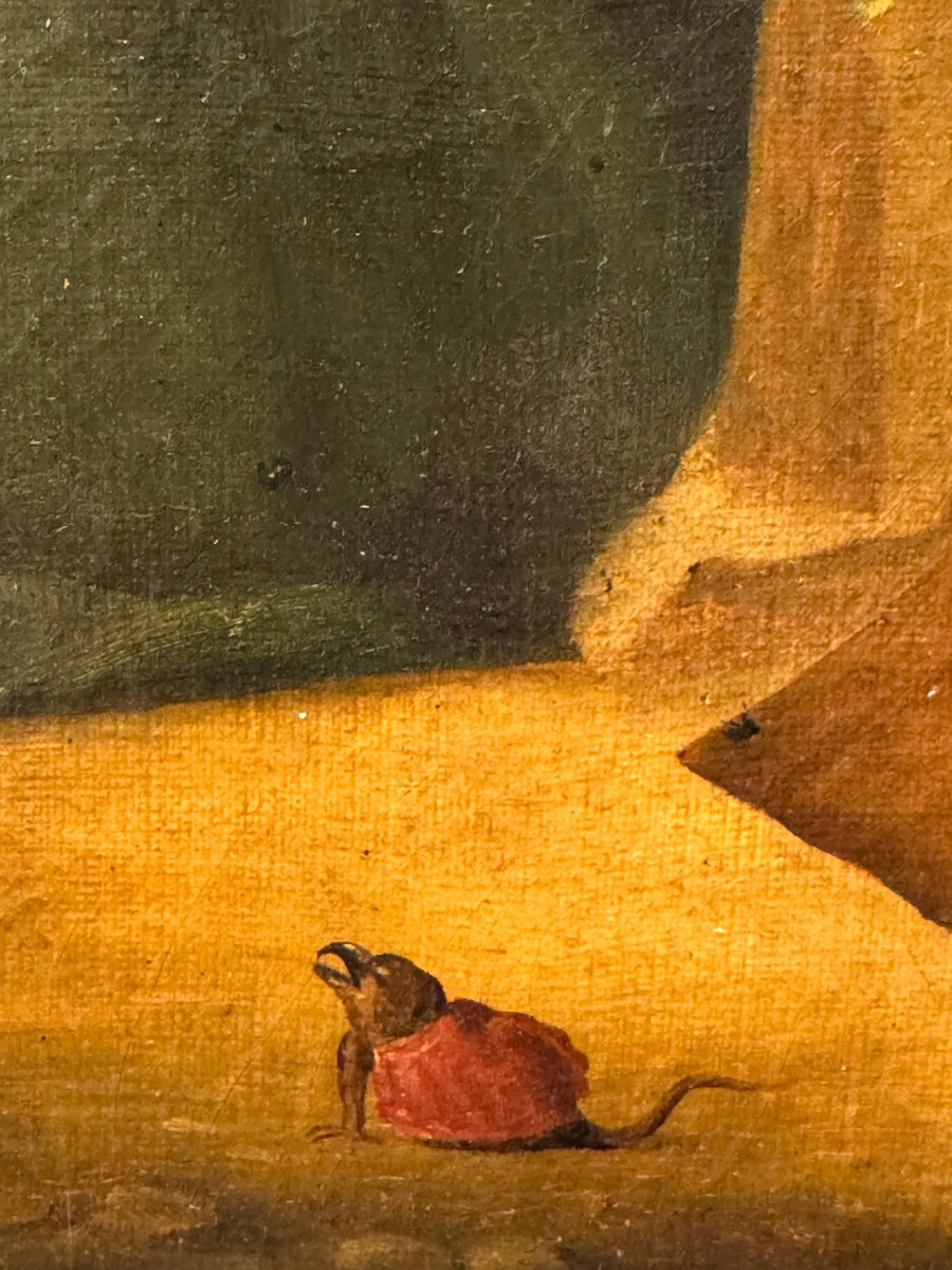 The Temptation Of Saint Anthony, Flanders Or Holland, 17th Century.-photo-3