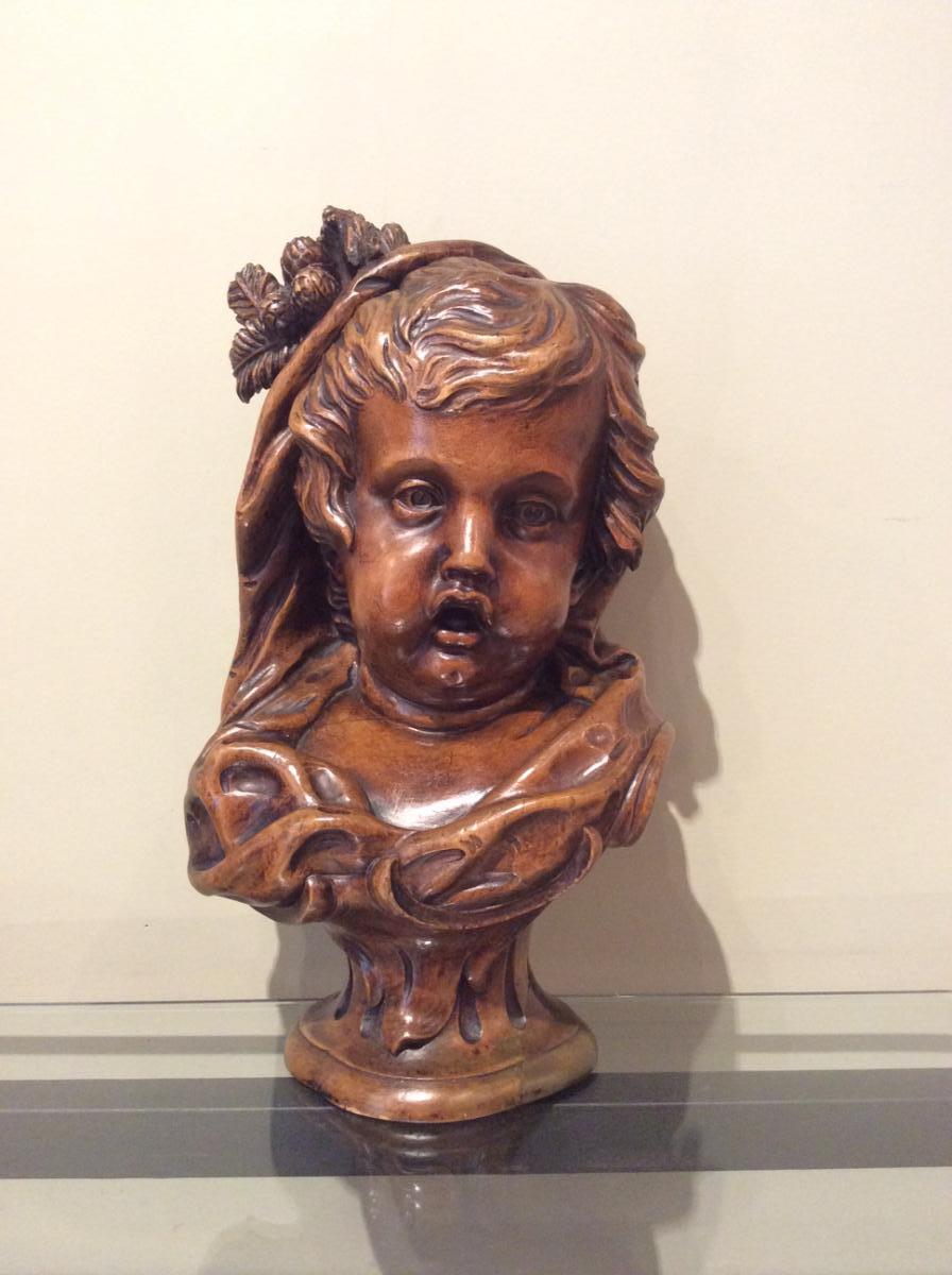 Buste d'Un Jeune Enfant , le Printemps