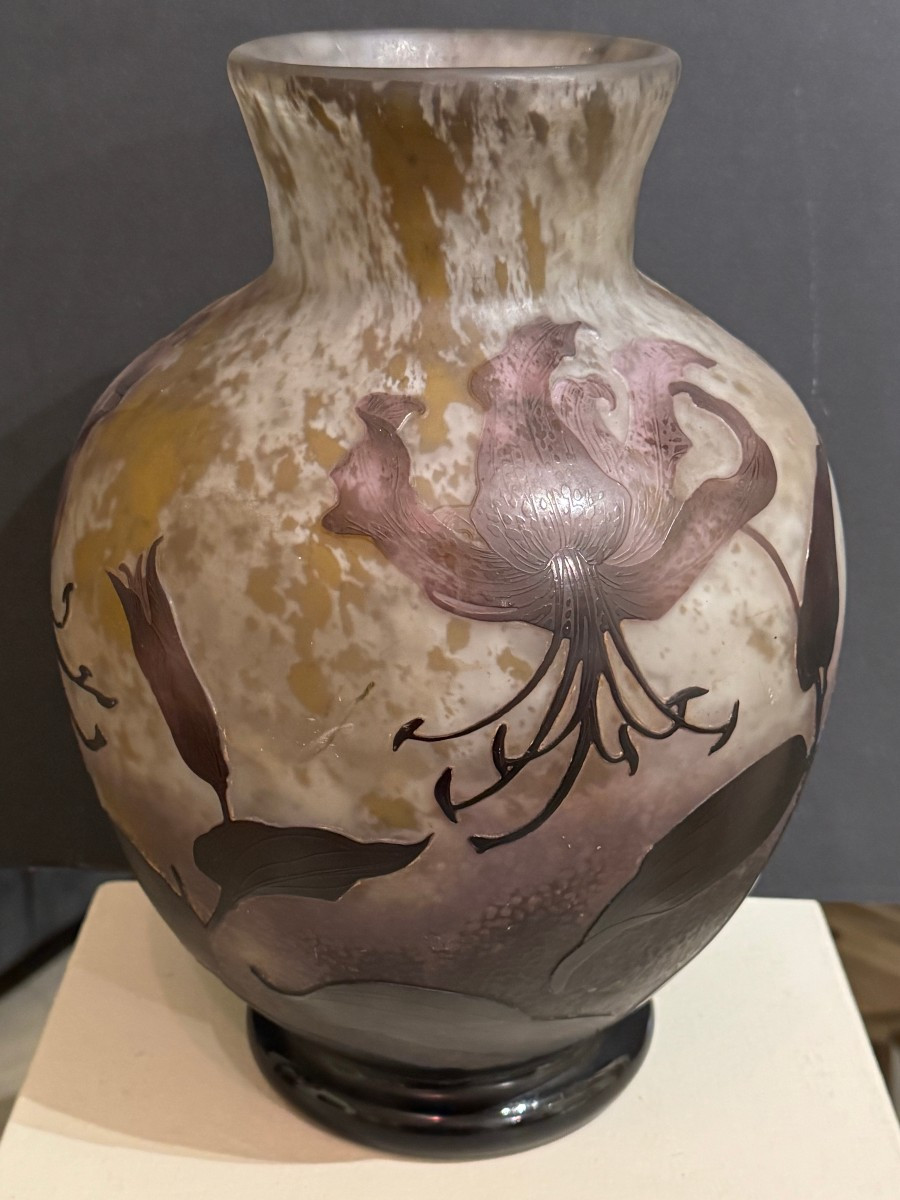 Large Spherical Vase, Daum, Nancy, Circa 1914-1915-photo-2
