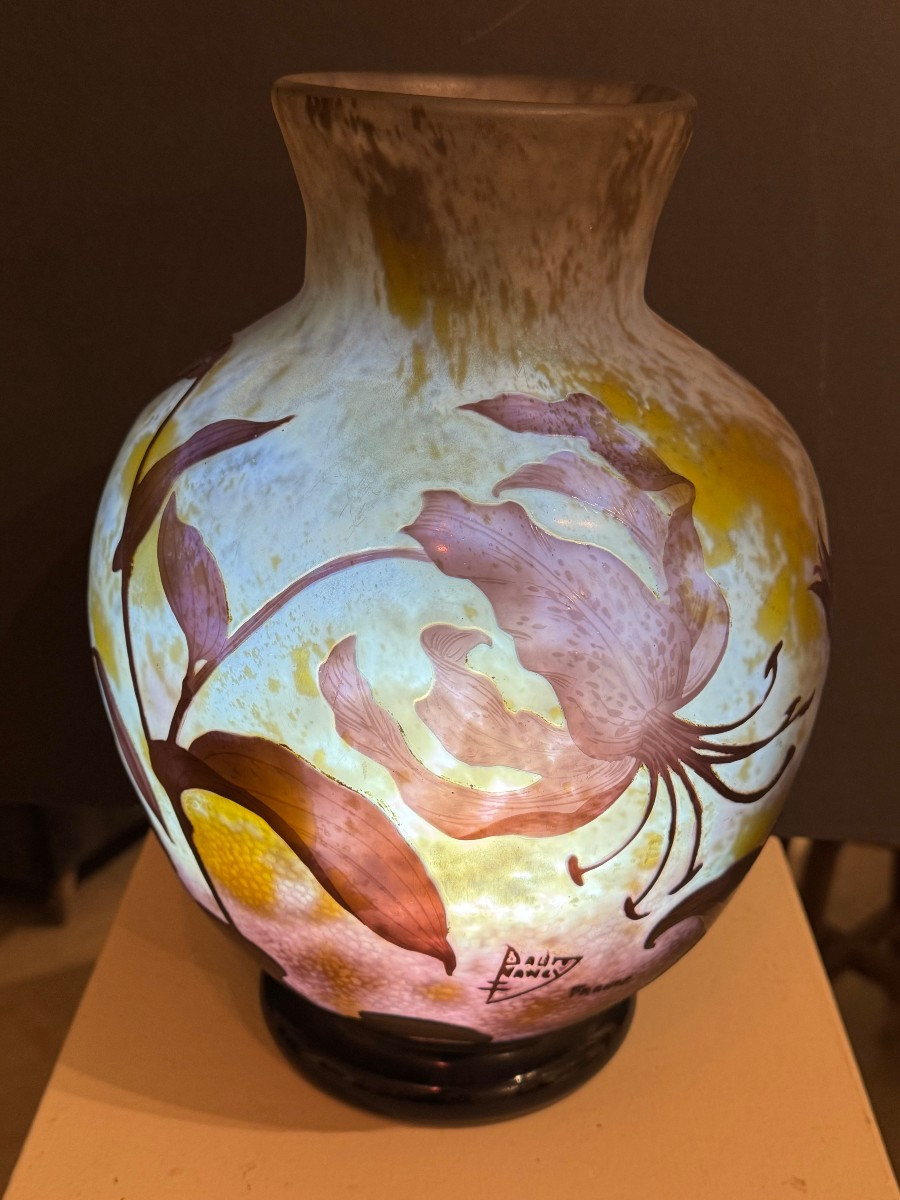 Large Spherical Vase, Daum, Nancy, Circa 1914-1915