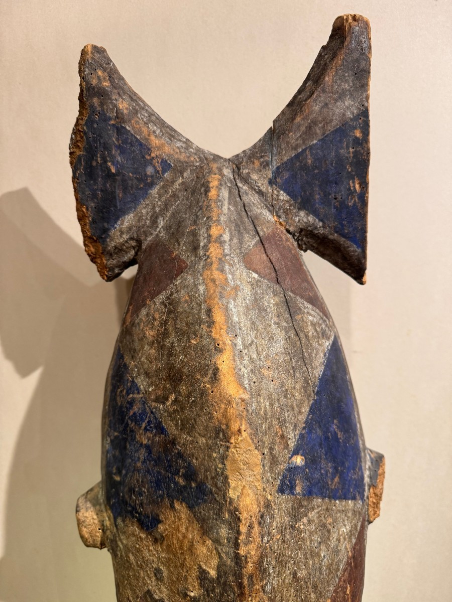 Votive Mask, Wood And Pigments, Burkina Faso, Circa 1910-photo-3