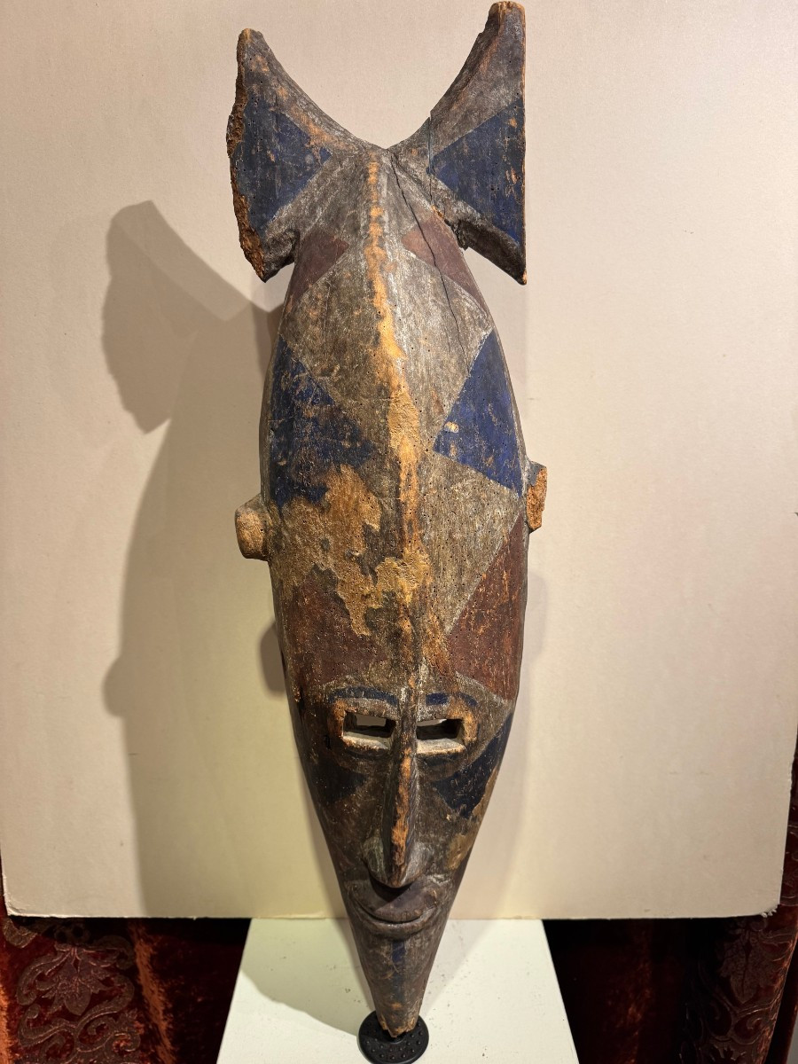 Votive Mask, Wood And Pigments, Burkina Faso, Circa 1910