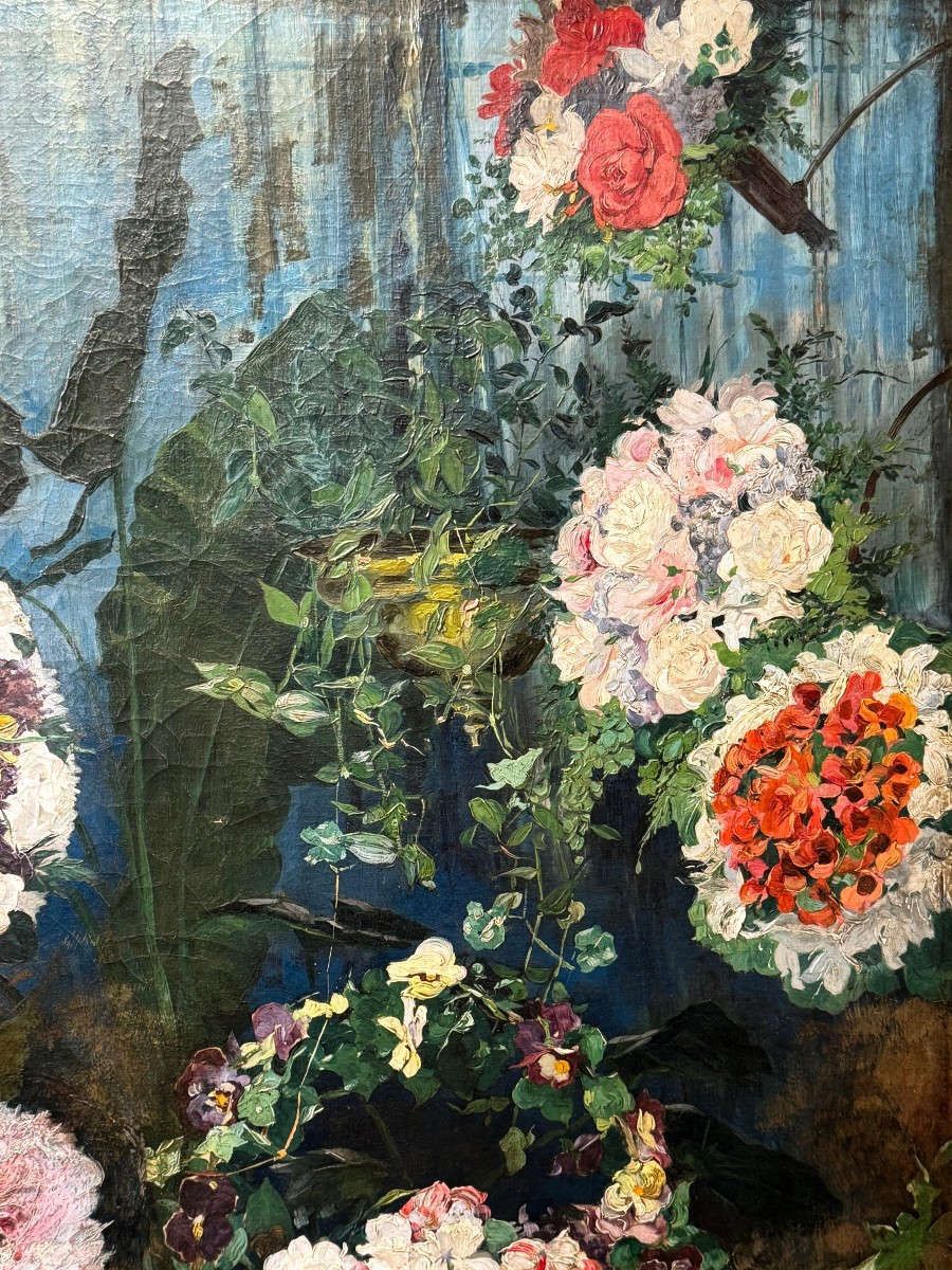 Nature morte à composition florale, France, vers 1880-1890-photo-1