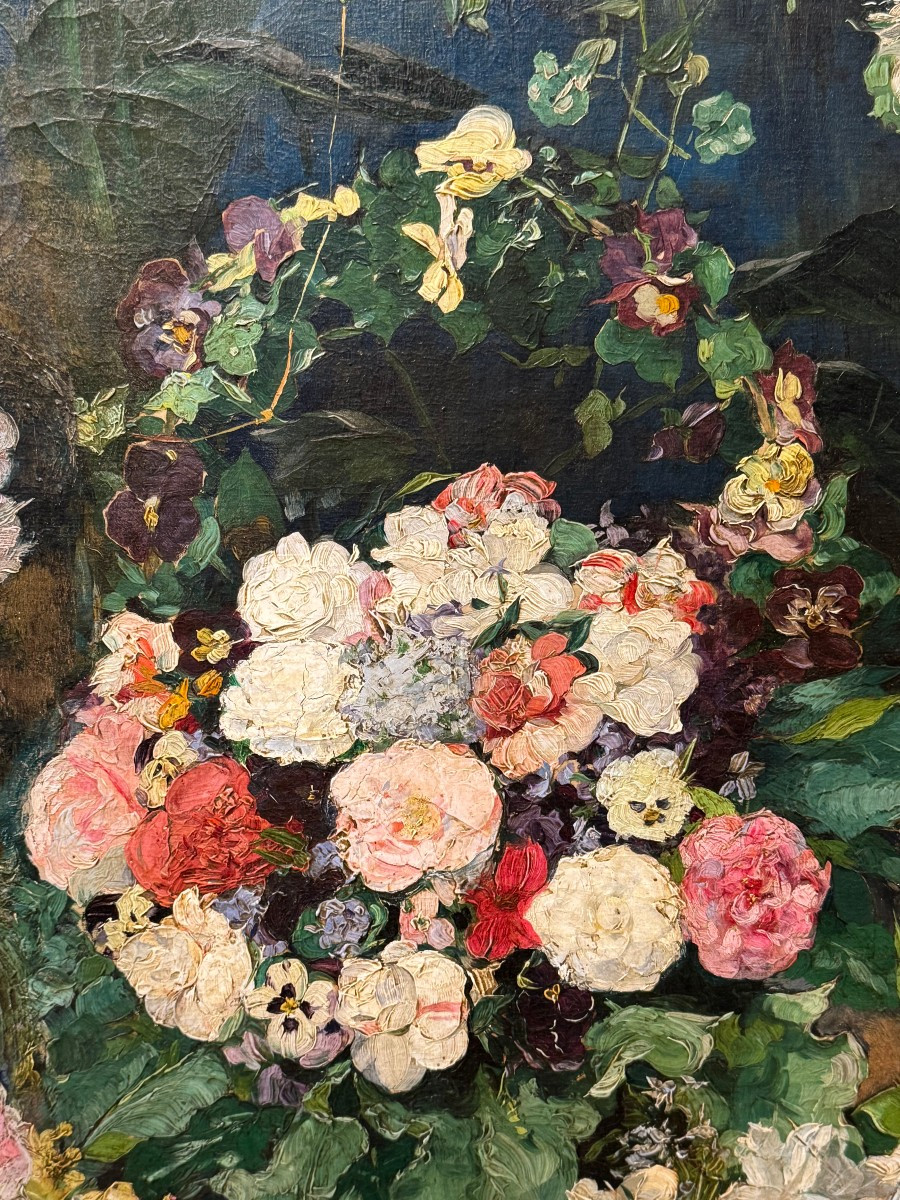 Nature morte à composition florale, France, vers 1880-1890-photo-3