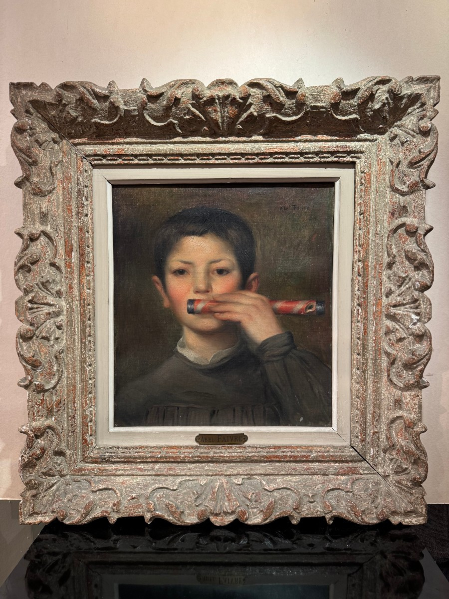 "Un jeune joueur de fifre", Abel FAIVRE, vers 1900-photo-3