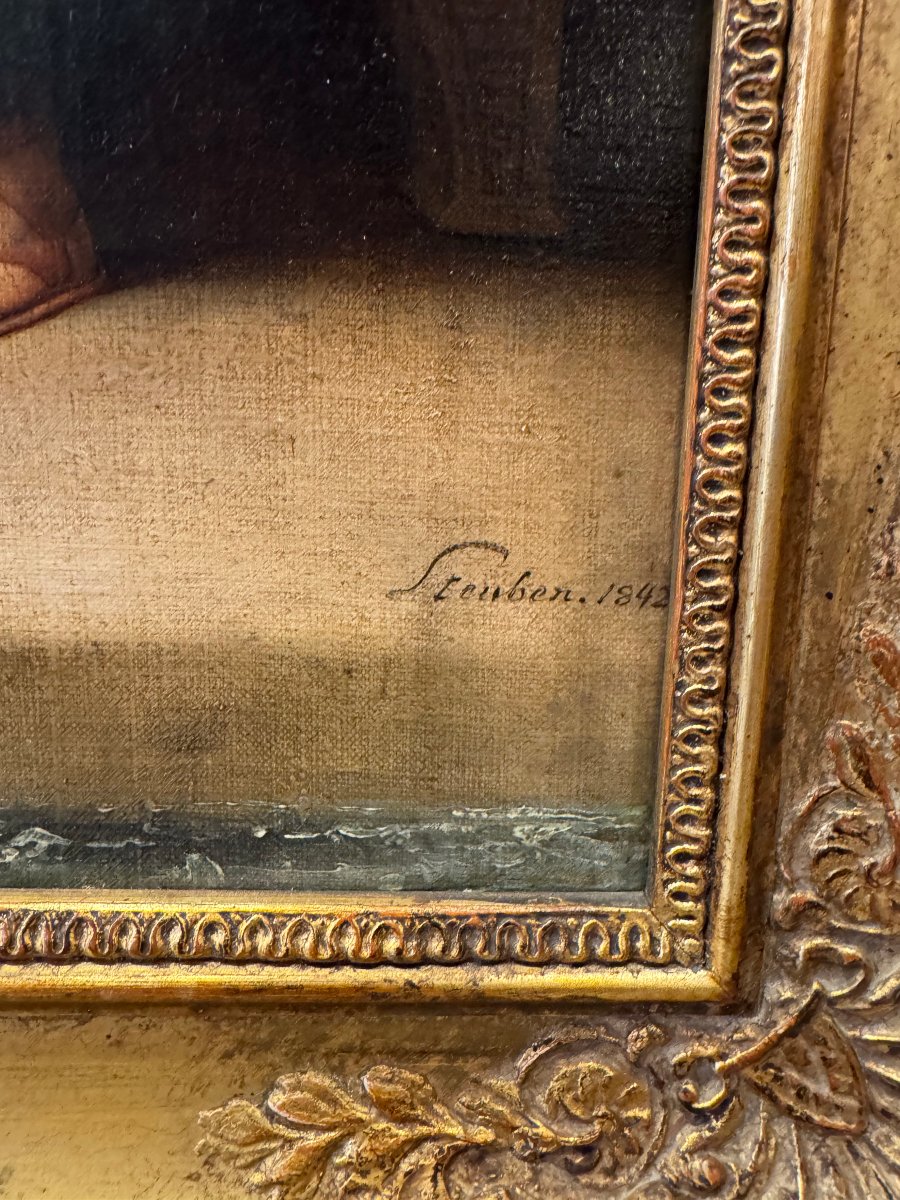 "joseph And Putiphar's Wife", C. Von Steuben-photo-3