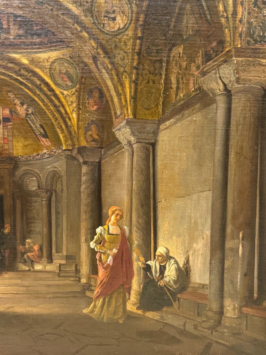 "Le narthex de la basilique Saint-Marc de Venise, P.van der OUDERAA, 1868-photo-3
