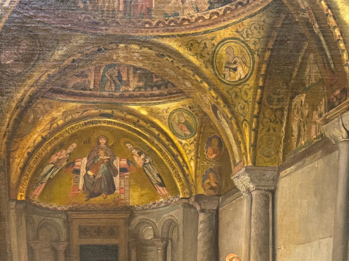 "Le narthex de la basilique Saint-Marc de Venise, P.van der OUDERAA, 1868-photo-4