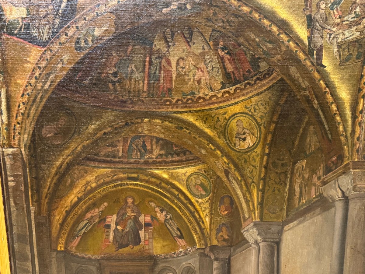 "Le narthex de la basilique Saint-Marc de Venise, P.van der OUDERAA, 1868-photo-2