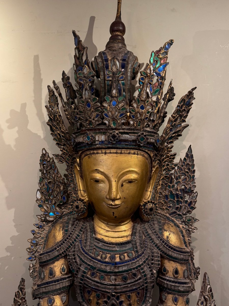 Monumental Tai Yai Buddha, Burma, 18th Century-photo-2
