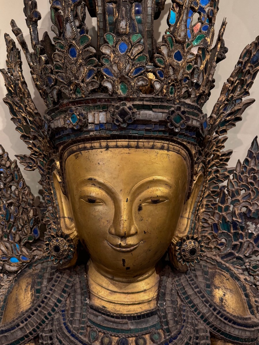 Monumental Tai Yai Buddha, Burma, 18th Century-photo-4