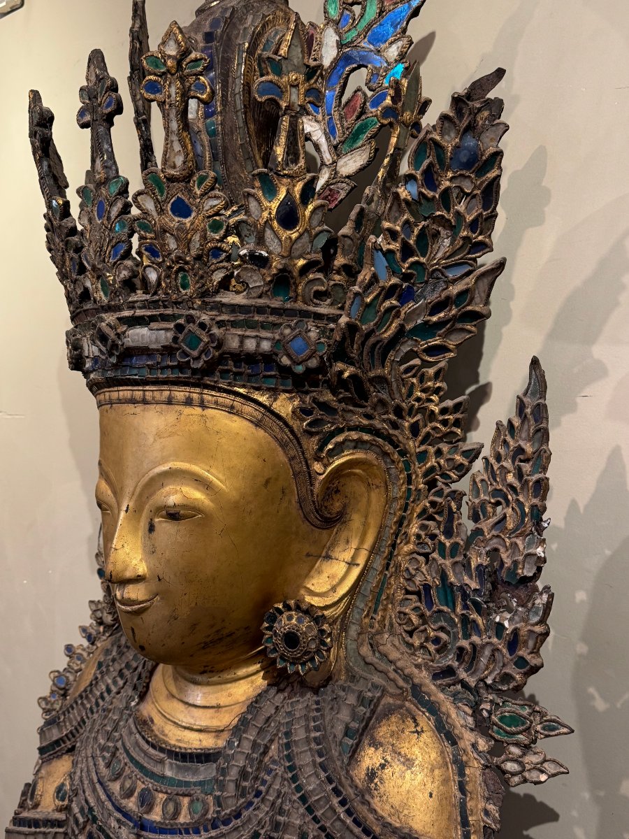 Monumental Tai Yai Buddha, Burma, 18th Century-photo-3