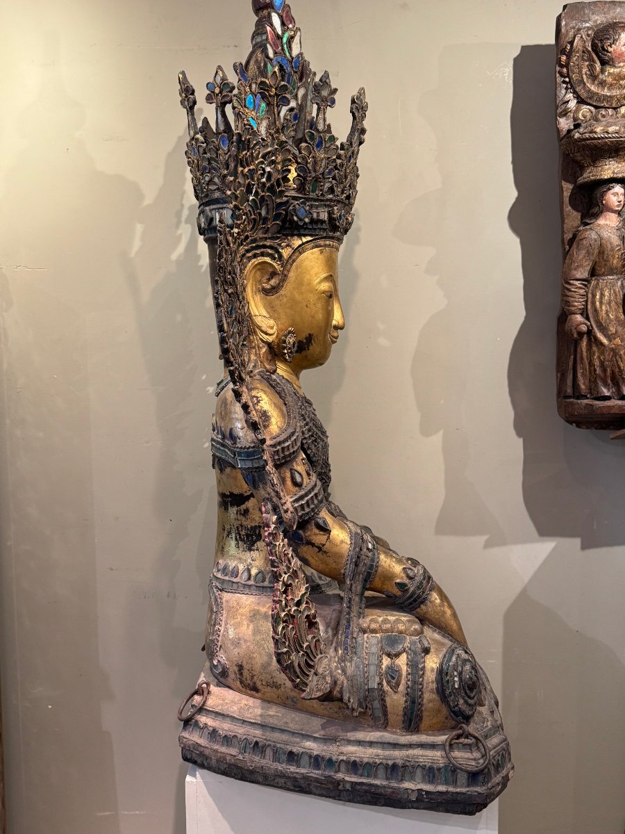 Monumental Tai Yai Buddha, Burma, 18th Century-photo-4