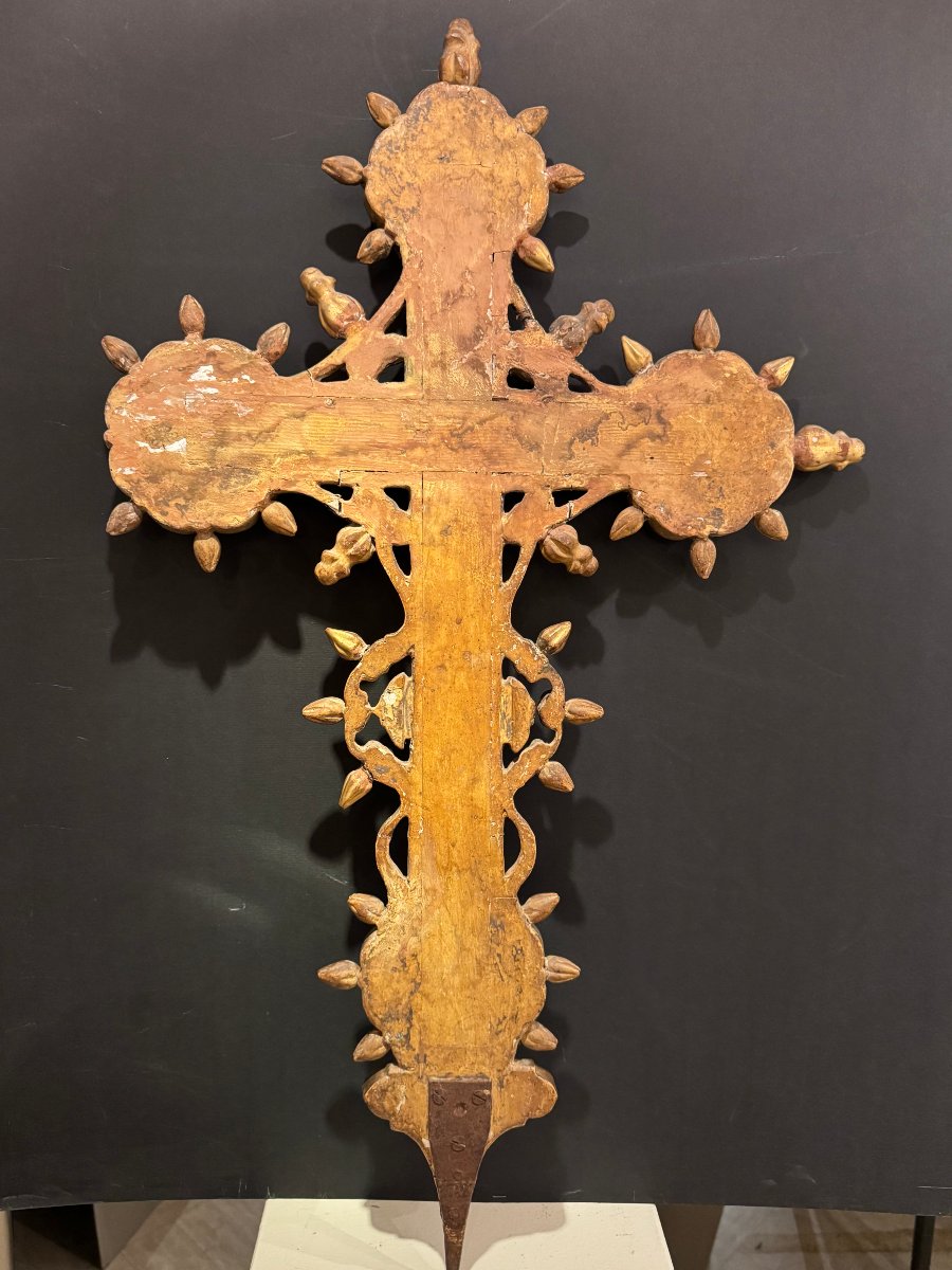 Grande Croix de procession, Italie, 18e s.-photo-2