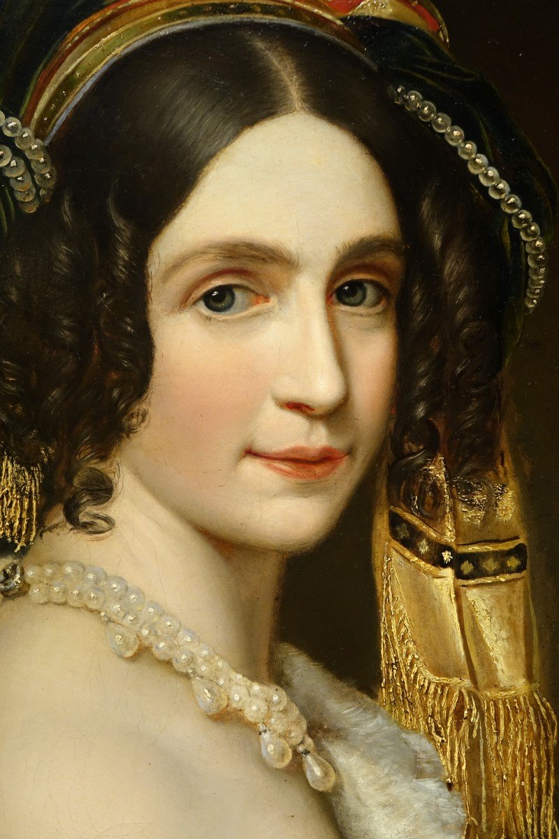 Portrait Of An Aristocrat In Oriental Dress, Jd Court, Circa 1835-photo-3