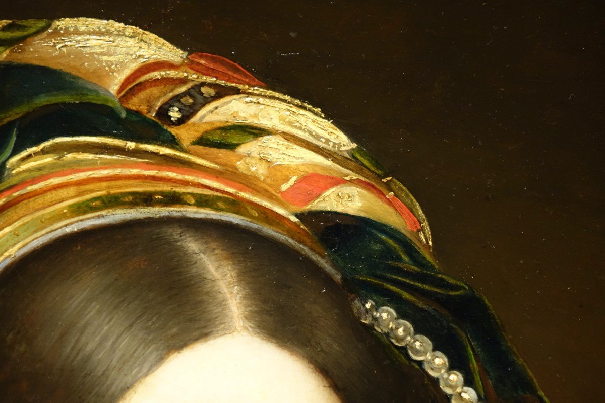 Portrait Of An Aristocrat In Oriental Dress, Jd Court, Circa 1835-photo-4