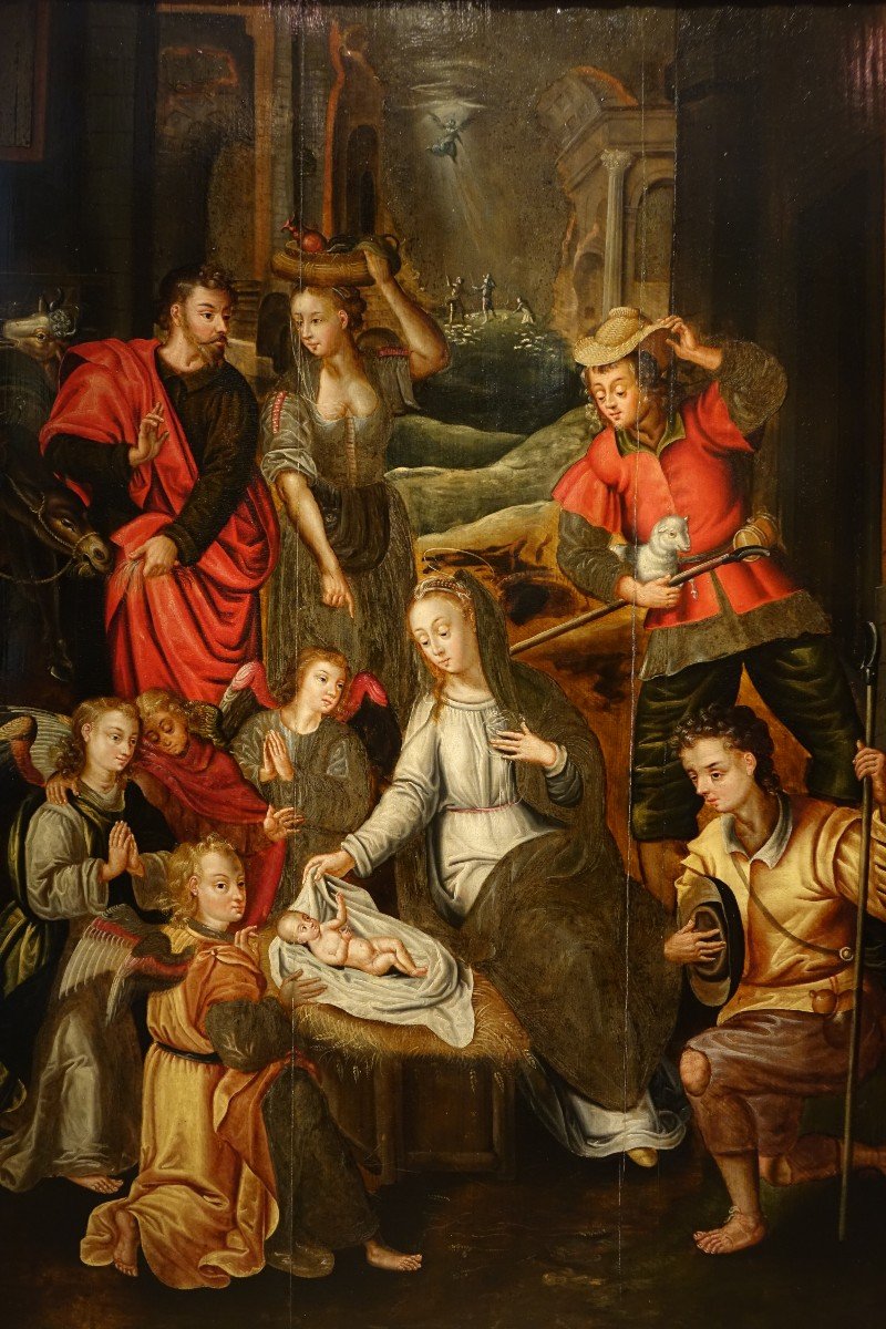 Adoration Des Bergers, Flandres, 17e S. 