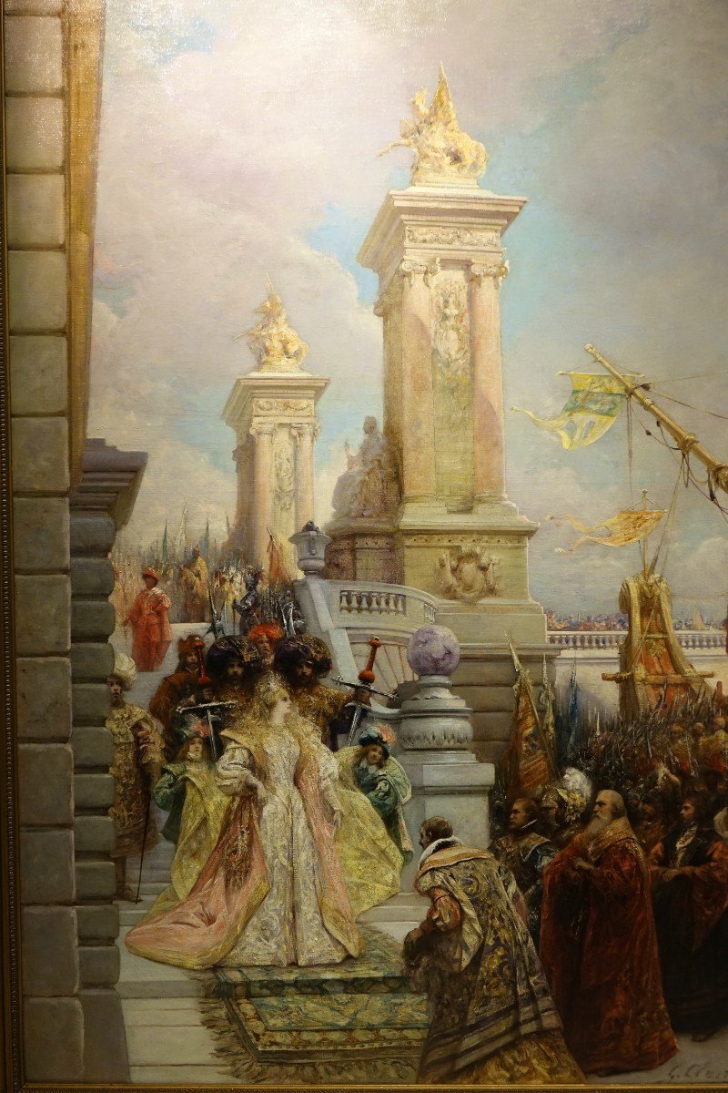 "La visite de la reine de Saba", Georges CLAIRIN 1843-1919