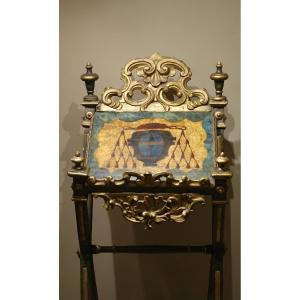 Lutrin en bois peint , Venise, 18e s.