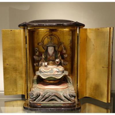 Japanese Altar In Lacquer, Edo Period (1603-1868)