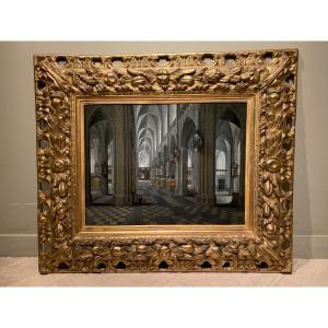 Intérieurde la cathédrale d'Anvers,  hst , Pieter NEEFFS l'ANCIEN ( 1578-)