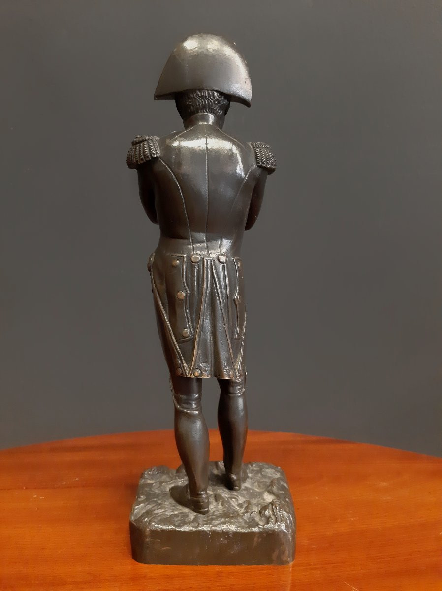 Napoléon, bronze patiné, hauteur 23,5 cm-photo-2